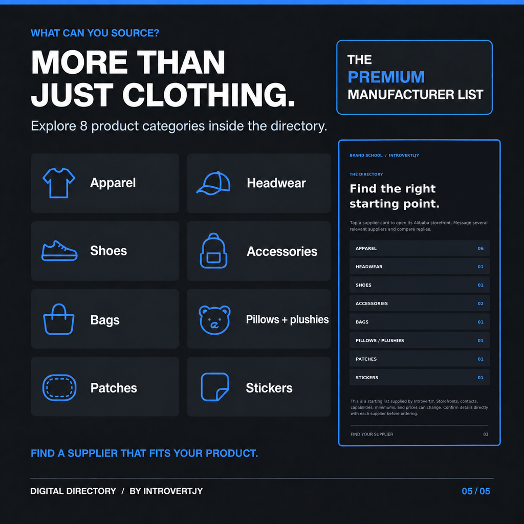 THE PREMIUM MANUFACTURER LIST
