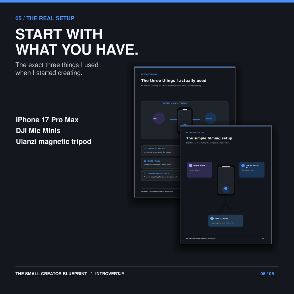 THE SMALL CREATOR BLUEPRINT